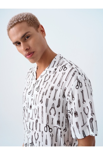 Loft Comfortable Cut Men's Shirt - Sleeves