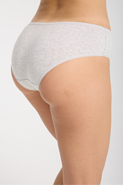 Niss Secret Kadın Gri Külot 5'li Paket – %100 Pamuk
