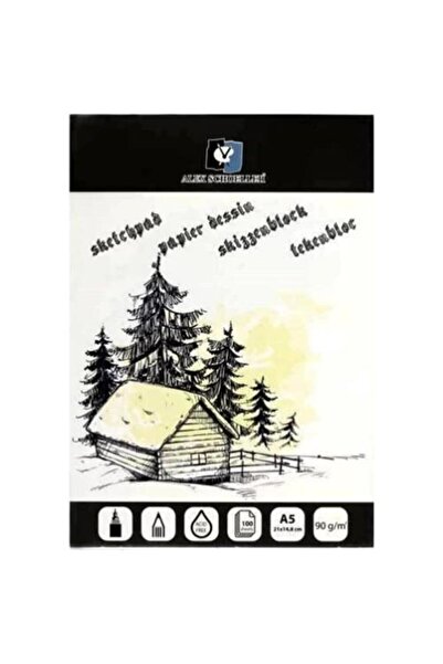 Alex Schoeller Sketchbook Block Spiral Jumbo 90 Gram A5 100 Sheets Alx-0282