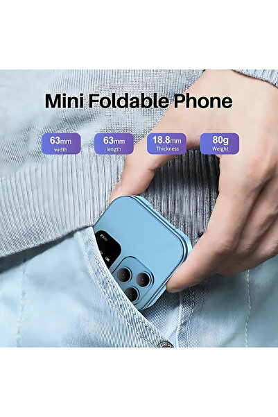 STBON Telefon mini Dual SIM ecran dublu butoane mari lanterna