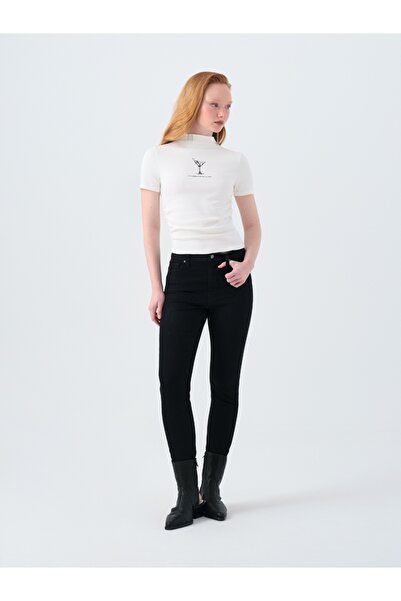 Loft Γυναικείο T-Shirt Slim Fit - Μανίκια