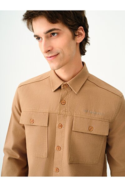 Loft Ανδρικό πουκάμισο U.Sleeve με κανονική εφαρμογή