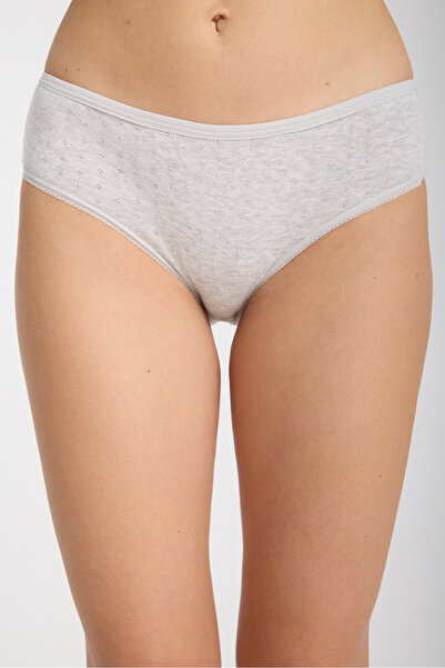 Niss Secret Kadın Gri Külot 5'li Paket – %100 Pamuk