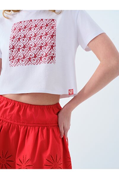 Loft Μακρύ Crop Γυναικείο Tshirt μανίκι