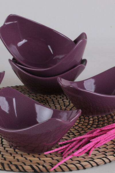 Keramika Purple Greenhouse Snack Bowl / Sauce Bowl 16 Cm 6 Pieces