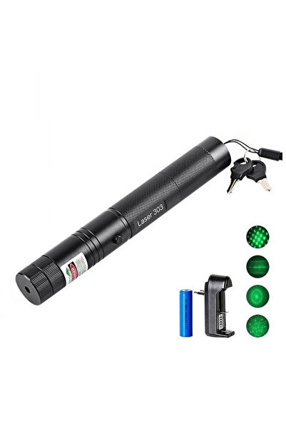 STBON Powerful green laser, 10 km range, rechargeable battery