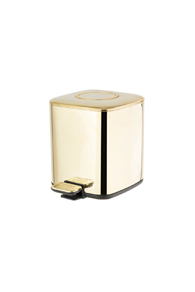 Genel Markalar Pedallı 9 L Gold Çöp Kovası 31x23x31 cm
