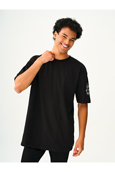 Loft Ανδρικό μπλουζάκι Oversize - Μανίκια