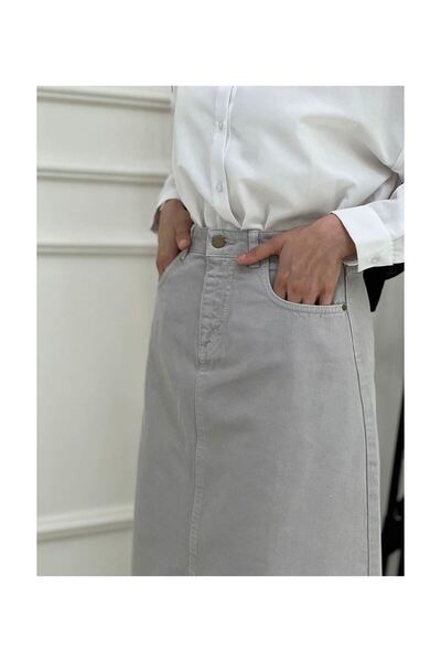 VELLICHOR Hijab Skirt Gray