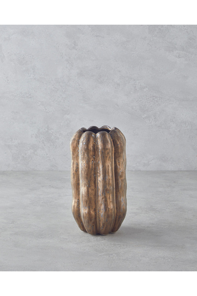 English Home Troya Seramik Vazo 27 cm Bronz