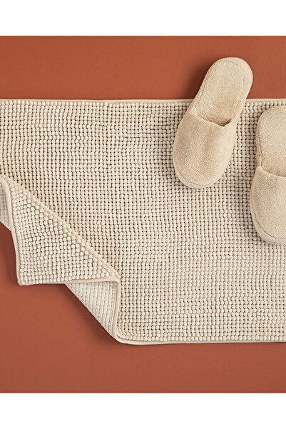 English Home Paige Poliester Paste Covora? Pentru Baıe 50x80 Cm Bej.