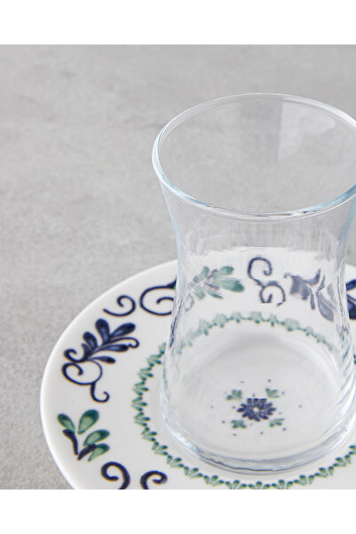 English Home Mistia Porselen 12 Parça 6 Kişilik Çay Seti 165 ml Mavi