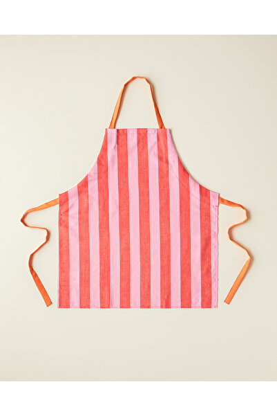 English Home مريلة مطبخ صيفية برتقالية بوليستر مقاس 65x75 سم أحمر-وردي