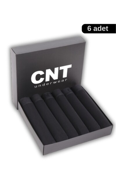 CNT Erkek 6 Adet Pamuklu Likralı Özel Kutusunda Premium Kaliteli Boxer