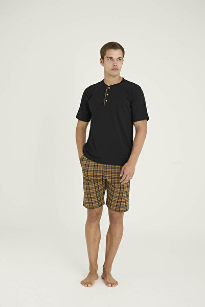 KLY New Season Men's Crew Neck Luxury Design Shorts Pajama Set