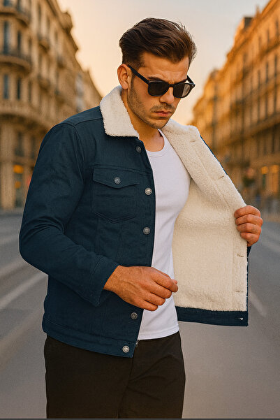 Pobudo Füme Renk İçi Kürklü Erkek Mont