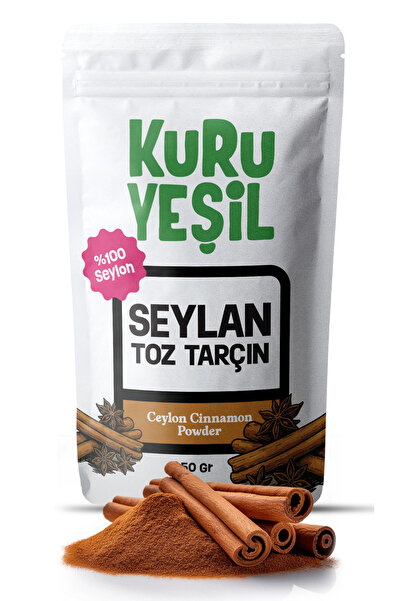 Kuru Yeşil Seylon Toz Tarçın 100 gr – Ceylon Cinnamon Powder Katkısız Doğal Yoğun Aromalı Baharat