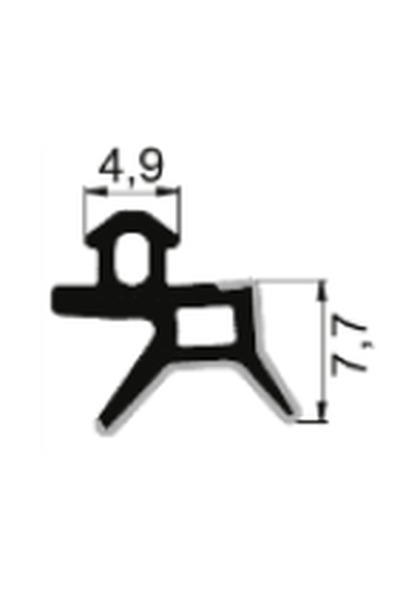 SEÇİL Nat 05 Gri Orijinal Pvc Pimapen Pencere Ve Kapı Contası Fitili 1 Kutu (...