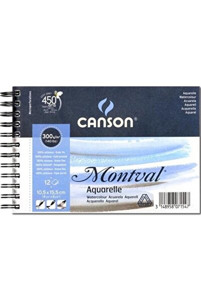 Canson Montval Blok 300gr 10,5x15,5 12yp A6 Boy ( Sulu Boya, Akrilik , Toz Pastel )