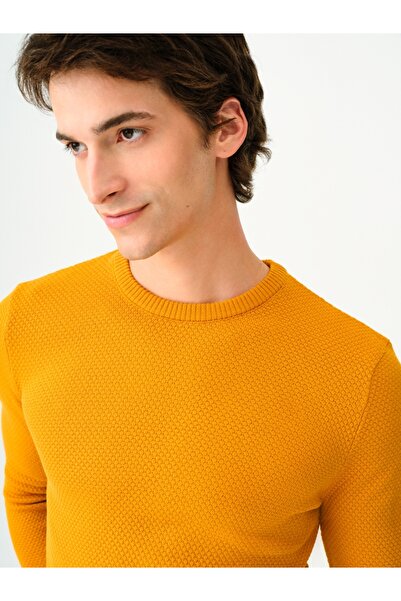 Loft Erkek Kazak Lf2030179 Mustard