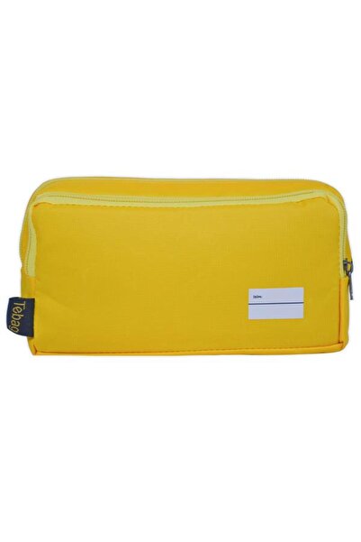 Tebag Two-Compartment Yellow Pencil Case