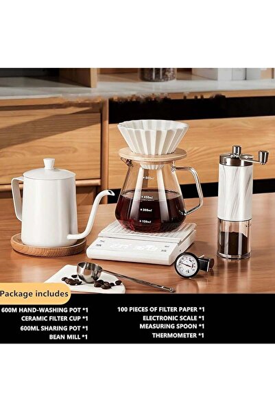 fulina مجموعة قهوة متخصصة من 12 قطعة، V60، أدوات صنع قهوة احترافية، مجموعة قهوة باريستا بالتنقيط