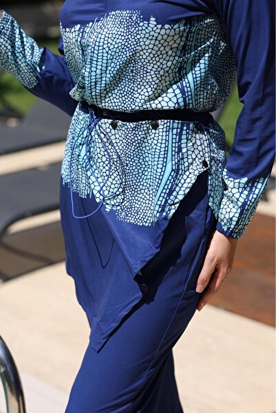 NS TASARIM MAYO Corn Desen Allerli Tasarım Tesettür Tulum Mayo