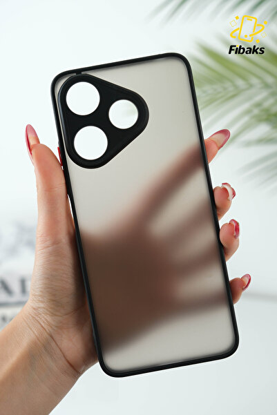 Fibaks Poco F6 Kılıf Mat Parmak Izi Yapmaz Kamera Korumalı Renkli Tuşlu Sert Silikon