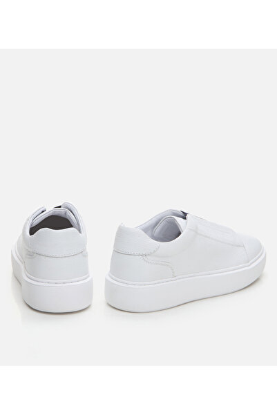 Hotiç Men's Leather White Casual Shoes