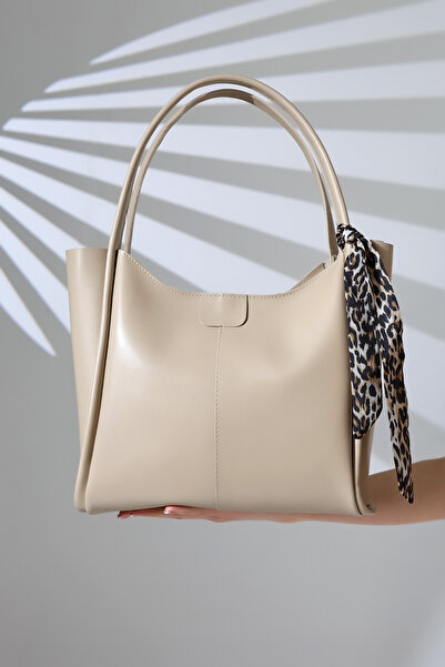 Madame Μαλακή γυναικεία τσάντα ώμου μεγάλου μεγέθους με φερμουάρ