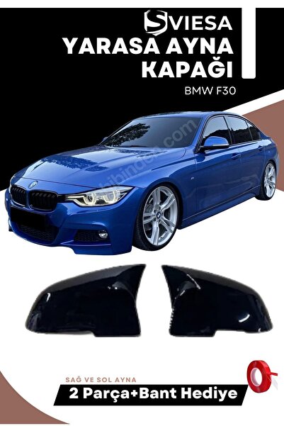 Sviesa Bmw F30 2012-2018 Uyumlu Batman Yarasa Ayna Kapağı Piano Black