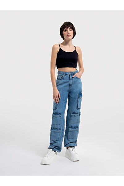 Loft Wide Leg Regular Fit Kadın Pantolon