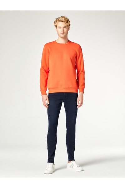 Loft Erkek Turuncu Sweatshırt Lf2023029