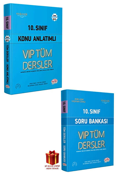 Editör Yayınevi 10. Sınıf Soru Bankası Seti