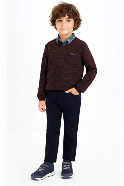 Casabony 3-piece knitwear sweat & pants & shirt boys' set