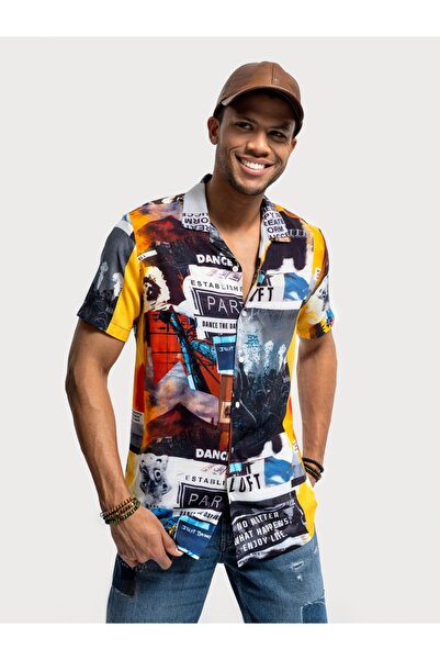 Loft Comfortable Cut Men's Shirt - Sleeves