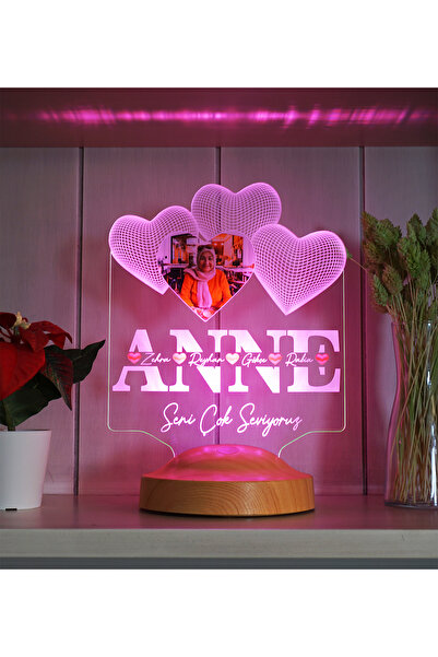 SEVGİLAMBASI Anneler Günü Hediyesi, Anneye Hediye, Fotoğraflı Hediye, İsim Ya...