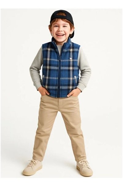 Casabony 3-Piece Set Vest & Pants & Sweat Boys' Set Blue
