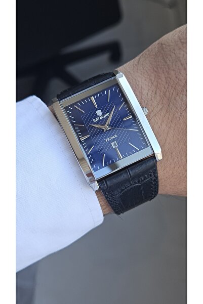 Raymond RYM-3551M QUARTZ KLASİK KOL SAATİ - 2 YIL GARANTİ GÜMÜŞ-LACİVERT