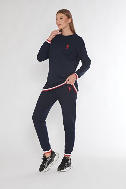 U.S. Polo Assn. Women's Navy Blue Bottom Top Set 20181