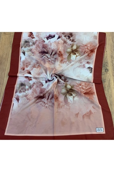Hira İpek Scarf Soft Gül Desen Şal