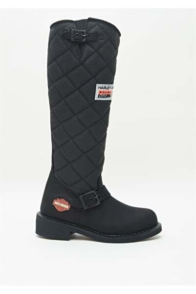 Harley Davidson Laconia Hi 646 Kadın Siyah Nubuk Çizme