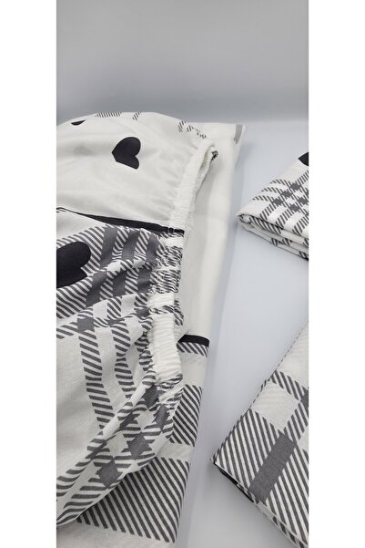 pınarhome collectıon Fabric Woven Fitted Sheet + Covered Pillow Case