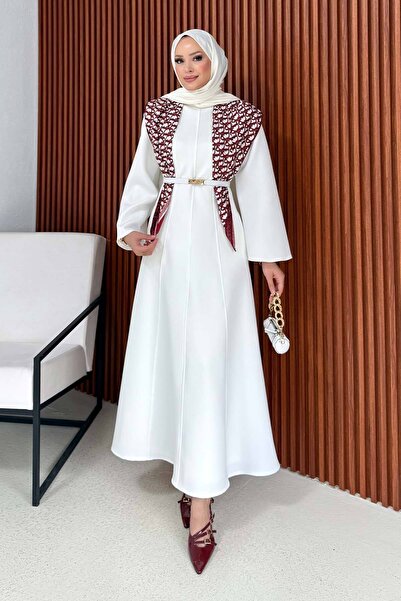 Melike Tatar Φόρεμα κατάδυσης με ζώνη 32-3701