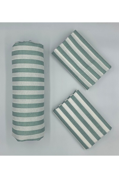 pınarhome collectıon Fabric Fitted Sheet for Pad Beds + Pillow Case with Cover (Corner Depth 30 Cm) New Season***