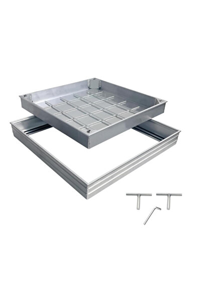 EMC (50X50) Recessed Aluminium Manhole Cover for Tiles – Heavy Duty Floor Access Panel