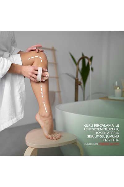 organiflex At Kılı Selülit Fırçası ve Mikro Gözenekli Hamam Kesesi 2'li Set