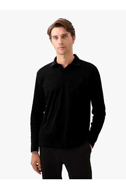 Blackspade Ανδρικό μπλουζάκι με λαιμόκοψη πόλο 40820 - Μαύρο