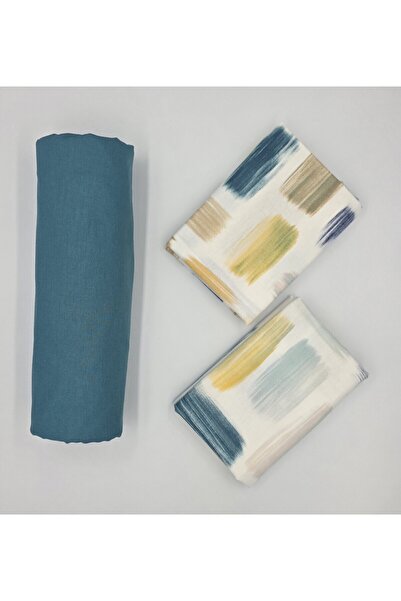 pınarhome collectıon الموسم الجديد - قطن عضوي 100%، رمل ناعم وشرفة مرنة + غطاء وسادة عمق الزاوية 28-30 سم