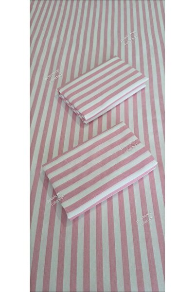 pınarhome collectıon Line Woven Fabric - Fitted Sheet and Pillowcase with Cover (Earthquake Sectional)